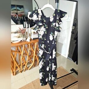 GB Girls Sz 12 FLORAL JUMPSUIT Pant GIANNI BINI